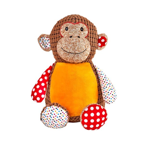 Affe | personalisiertes Kuscheltier | Cubbies Huggles Harlequin Brown Monkey