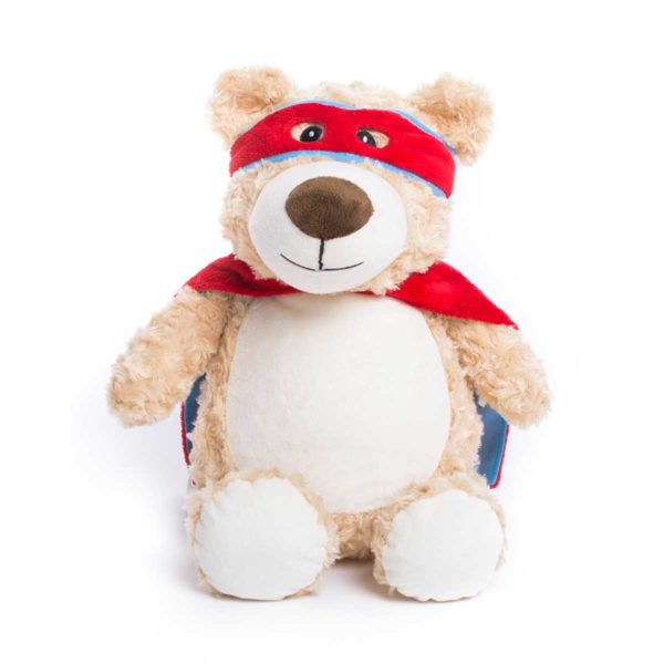 Teddybär | Hero Bär | personalisiertes Kuscheltier | Cubbies Cubbyford the Hero Bear - red
